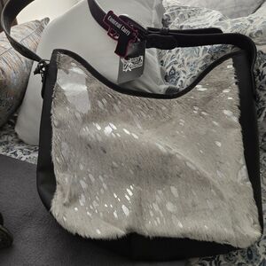 Elegant Black and White Shoulder Bag